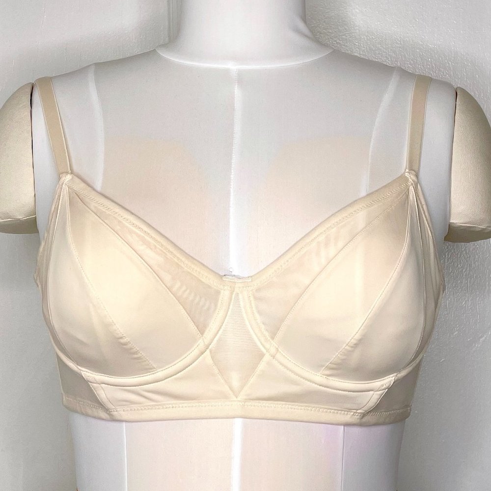Adore Me "Maddeyy" Ivory Longline Bra 30DDD